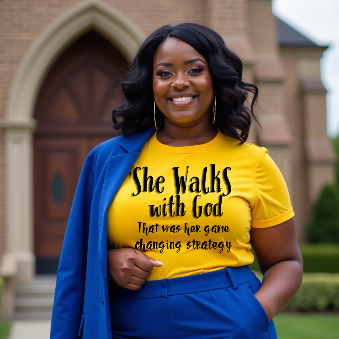 SHE WALKS WITH GOD