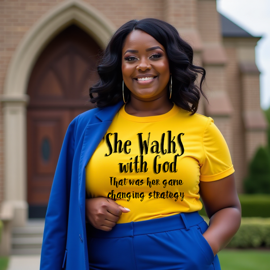 SHE WALKS WITH GOD