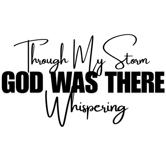 THROUGH MY STORM GOD WAS THERE